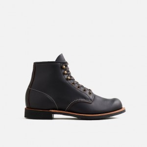 Red Wing 6-Inch Boot in Black Prairie Leather | AHZYW-3679