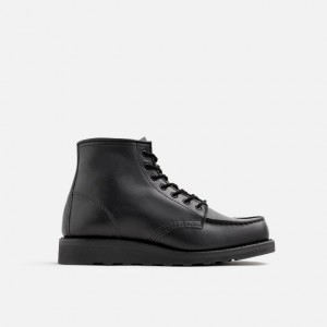 Red Wing 6-Inch Classic Short Boot in Black Boundary Leather | VZNSX-5128