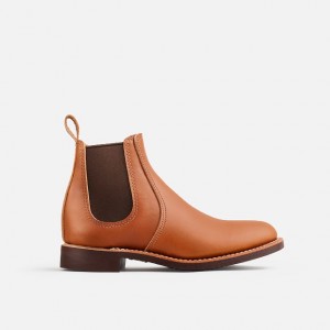 Red Wing 6-inch Chelsea Short Boot in Pecan Boundary Leather | BVARH-3864