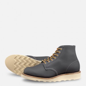 Red Wing 6-inch Round Short Boot in Stone Bluff Leather | RZFOK-9468