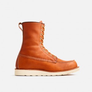Red Wing 8-Inch Boot in Oro Legacy Leather | ZNXAQ-1360