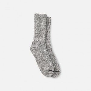 Red Wing Cotton Blend Ragg Crew Socks in Black/White Cotton Blend | TDXPM-2038