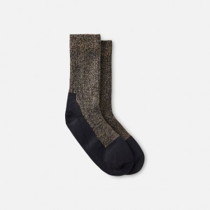 Red Wing Deep Toe-Capped Crew Sock in Black | BRSJZ-3104