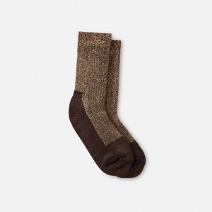 Red Wing Deep Toe-Capped Crew Sock in Brown | ZJAON-9016