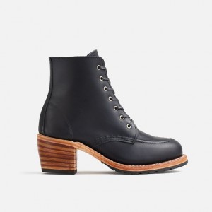 Red Wing Heeled Boot in Black Boundary Leather | REWOP-6702