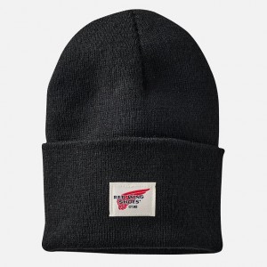 Red Wing Knit Watch Hat in Black | RQUOY-4102