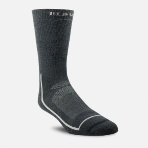 Red Wing Merino Wool Blend Crew Sock in Black | DOSGP-2781