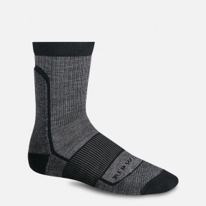 Red Wing Merino Wool Blend Crew Sock in Black | ATEDY-6705