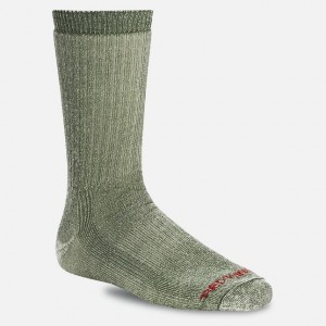 Red Wing Merino Wool Blend Crew Sock in Olive | GMSYT-1930