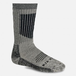 Red Wing Merino Wool Blend Mid-Calf sock in Black | NXCJP-3217