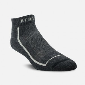 Red Wing Merino Wool Blend Quarter Crew Sock in Black | JSHBV-6407