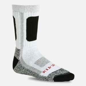 Red Wing Performance Crew Sock in White | DXUQC-6980